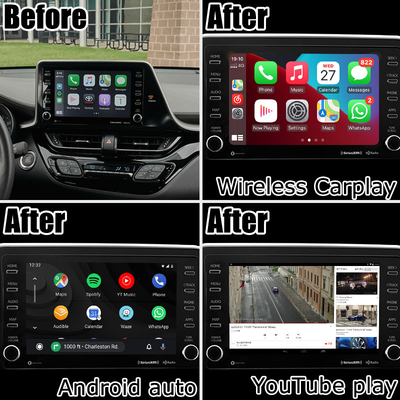 Toyota C-HR CHR Android 13 interface multimídia com carplay automático Android sem fio