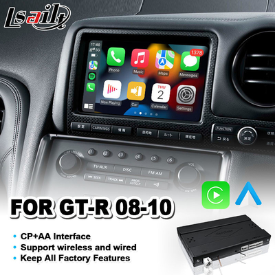 Auto Carplay relação de Lsailt Android para Nissan GT-r GTR R35 Nismo 2008-2010