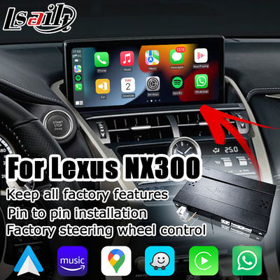 Lexus NX300 NX300h 2018 2021 sem fio carplay caixa de interface automática android