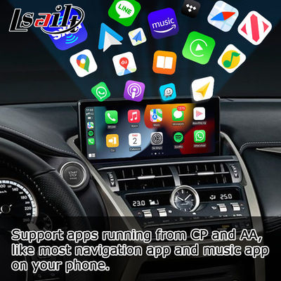 Lexus NX300 NX300h 2018 2021 sem fio carplay caixa de interface automática android