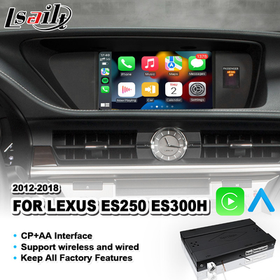 Interface sem fio Android Auto Carplay para Lexus ES 250 300H 350 200 Controle de mouse 2012-2018 ES250 ES350