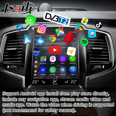 Caixa video 4GB RAM For Volvo S60 S90 de Carplay AI da elevação da relação de Android