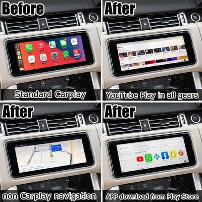 Jogo de Netflix do waze de Youtube da caixa do AI dos multimédios do androide do carro de Rover Range Rover da terra