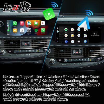 Tela do androide carplay sem fio de Lexus LS500 LS500h LS350 auto que espelha a relação