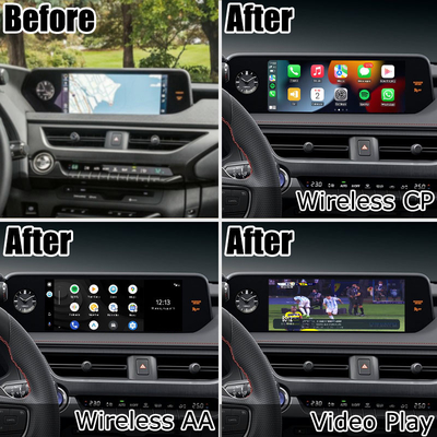 Tela do androide carplay sem fio de Lexus UX200 UX350h auto que espelha multi meios
