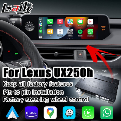 Tela do androide carplay sem fio de Lexus UX200 UX350h auto que espelha multi meios