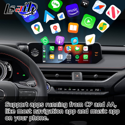 Tela do androide carplay sem fio de Lexus UX200 UX350h auto que espelha multi meios