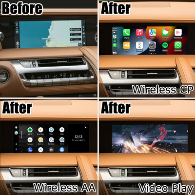 Espelhar carplay da tela do apoio da relação dos meios do androide sem fio de Lexus LC LC500 LC500h auto
