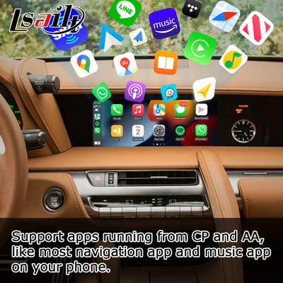 Espelhar carplay da tela do apoio da relação dos meios do androide sem fio de Lexus LC LC500 LC500h auto