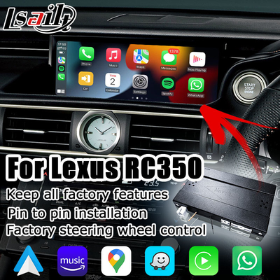 Rádio carplay para o automóvel do androide de Lexus RC RC350 RCF RC200t RC300h RC300