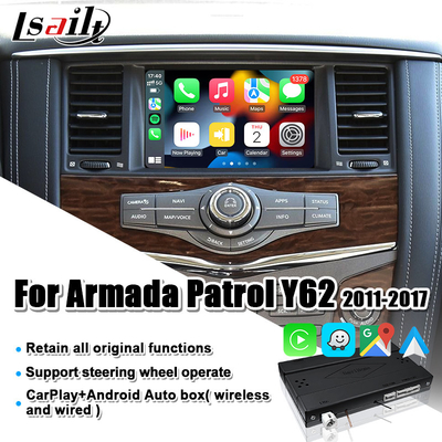 Relação para Nissan Armada, procura de Lsailt CarPlay, descobridor com automóvel de Android, tela original da elevação