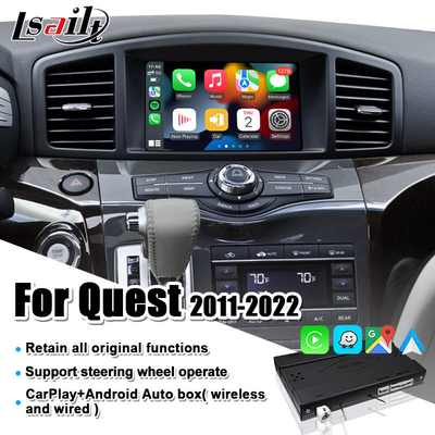 Relação sem fio de CarPlay para Nissan Quest, patrulha, armada, Infiniti QX com YouTube, automóvel de Android