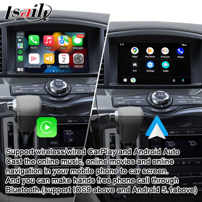 Relação sem fio de CarPlay para Nissan Quest, patrulha, armada, Infiniti QX com YouTube, automóvel de Android