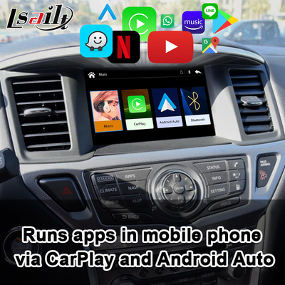 A relação de CarPlay do descobridor incluiu o automóvel de Android, YouTube, trabalho de Bluetooth para Nissan