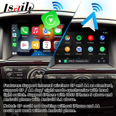 Caixa sem fio da navegação de Carplay Android auto para Nissan Pathfinder R52 2017-2021