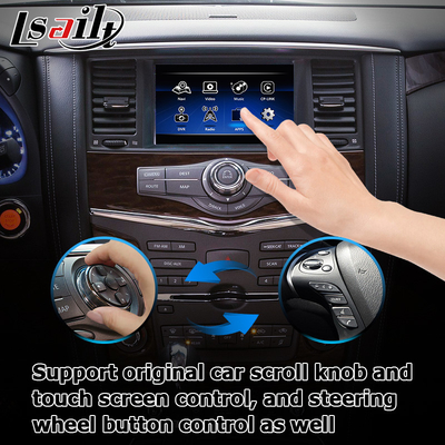 Elevação do estilo do OEM do androide carplay sem fio de Nissan Patrol Y62 auto por Lsailt