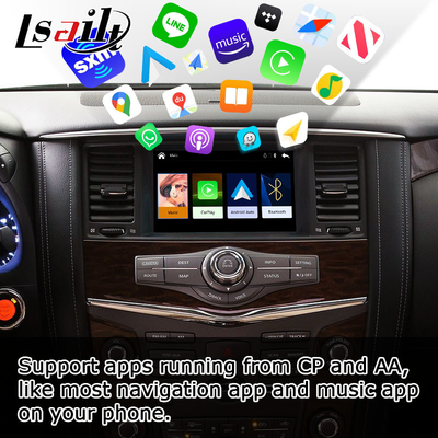 Elevação do estilo do OEM do androide carplay sem fio de Nissan Patrol Y62 auto por Lsailt