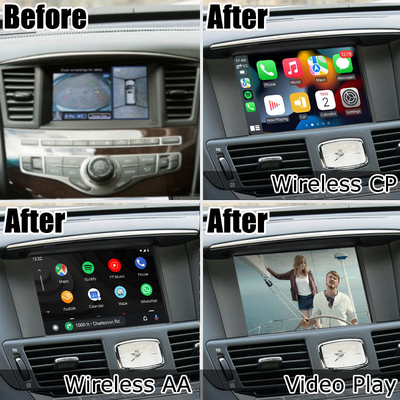 Elevação do androide carplay sem fio do estilo do OEM de Infiniti QX60 auto