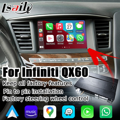 Elevação do androide carplay sem fio do estilo do OEM de Infiniti QX60 auto