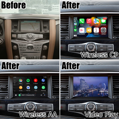 Solução carplay sem fio Austrália compatível da elevação de Android do estilo do OEM de Infiniti QX80 auto