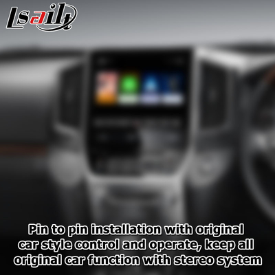 Multimédios do androide carplay sem fio do estilo do OEM do Toyota Land Cruiser LC200 os auto conectam a elevação