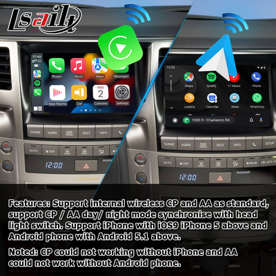 Caixa sem fio da relação da elevação do estilo do OEM de Lexus LX570 Carplay Android auto