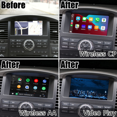 Elevação do androide carplay sem fio da tela de Nissan Pathfinder R51 IT06 HD auto
