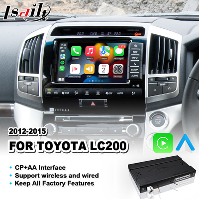 Relação sem fio de Toyota Carplay Android auto para Land Cruiser 200 V8 LC200 2012-2015