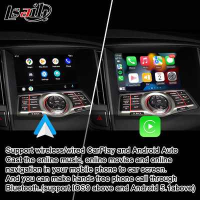 Auto relação de Lsailt Linux CarPlay Android para Nissan Maxima Infiniti 2010-2014 com relação do espelho