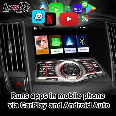 Auto relação de Lsailt Linux CarPlay Android para Nissan Maxima Infiniti 2010-2014 com relação do espelho