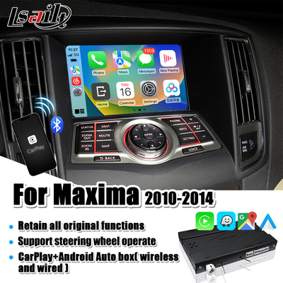 Auto relação de Lsailt Linux CarPlay Android para Nissan Maxima Infiniti 2010-2014 com relação do espelho