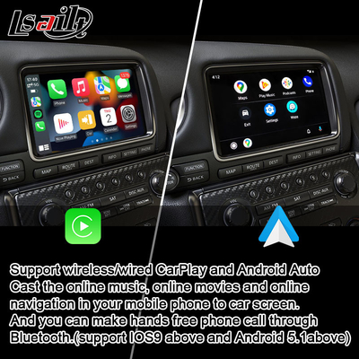 A relação de Carplay para Nissan GT-R R35 GTR 2008-2017 integrou o automóvel sem fio de Android, relação do espelho