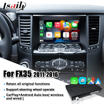 Elevação original da tela relação sem fio de Apple CarPlay Android da auto para Infiniti FX Q QX