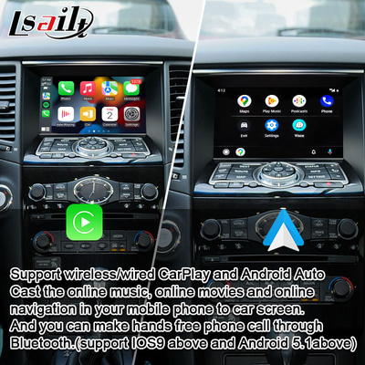Elevação original da tela relação sem fio de Apple CarPlay Android da auto para Infiniti FX Q QX