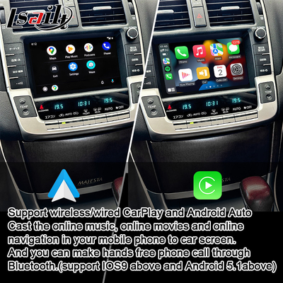 Toyota CarPlay sem fio conecta a auto relação de Android para a coroa, Land Cruiser LC200
