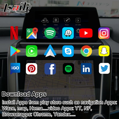 Relação video OEM-integrada com CarPlay sem fio, automóvel dos multimédios de Android de Android, YouTube