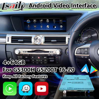 Lsailt Android Car Multimedia Interface para Lexus GS300h GS200t GS350 GS450h GSF GS L10 2016-2020