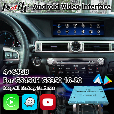 Lsailt Lexus Interface de vídeo para GS350 GS200t GS300h GS450h AWD F Sport 2016-2020