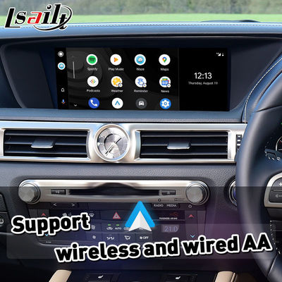 Lsailt sem fio Android Auto Carplay Interface para Lexus GS300h GS200t GS350 GS450h GSF GS L10 2016-2020