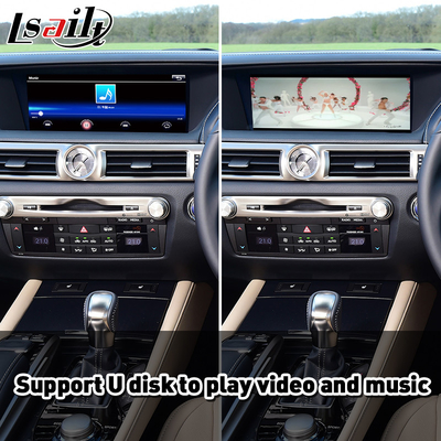 Interface sem fio Android Auto Carplay para Lexus GS300h GS200t GS350 GS450h GSF GS L10 2016-2020