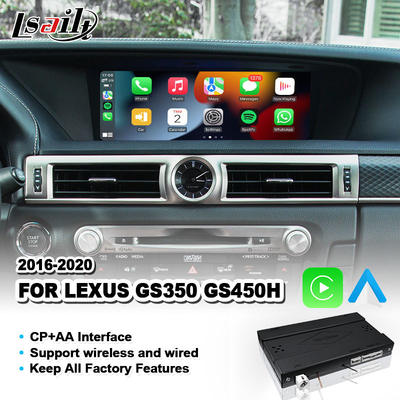 Android Auto & Carplay Interface para Lexus GS 350 200t 300h 450h AWD F Sport 2016-2020