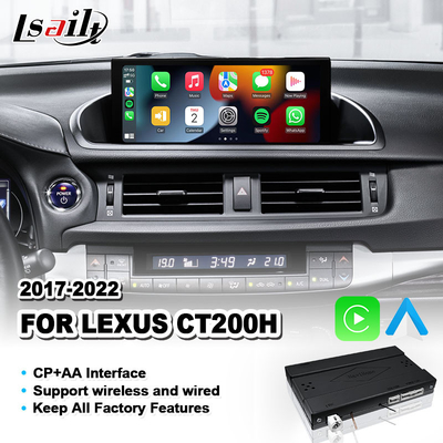 Carplay sem fio e interface automática Android para Lexus CT 200h FSport CT 2017-2022