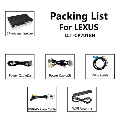 CP sem fio AA Android Auto Carplay Interface para Lexus LX 450d 570 570s VDJ200 J200 2016-2021