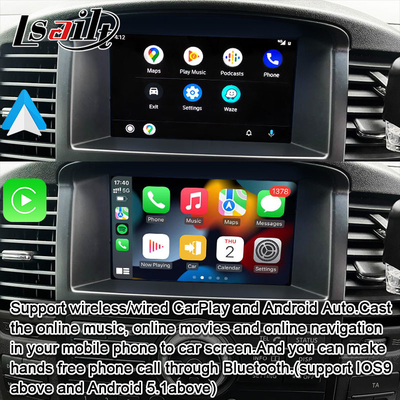 Interface CarPlay sem fio para Nissan Pathfinder R51 Navara D40 2013-2016 Android Auto, CarLife, Mirror Link