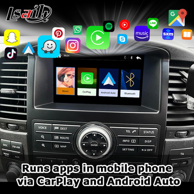 Interface CarPlay sem fio para Nissan Pathfinder R51 Navara D40 2013-2016 Android Auto, CarLife, Mirror Link