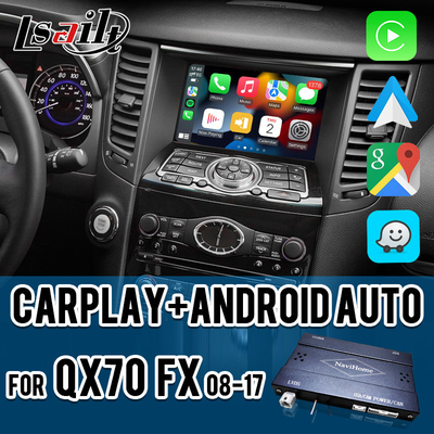 Lsailt CarPlay Interface para Infiniti QX70 FX50 FX35 FX37 2011-2018 Android Auto Decoder, Instalação Pin to Pin