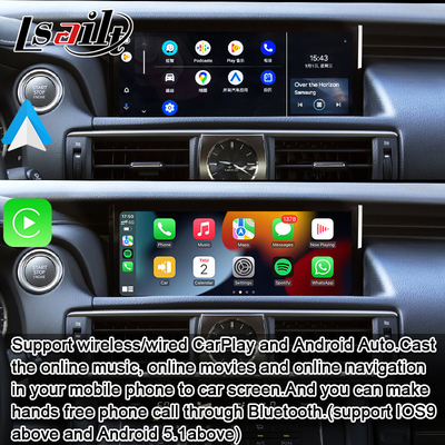 Pin to Pin Apple CarPlay Interface para Lexus IS IS250 IS350 IS300 IS200t 2013-2021 Decodificador automático Android, Mirror Link