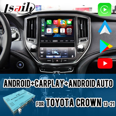 Lsailt CarPlay Android Multimédia Interface de vídeo para Toyota Crown, sem instalação de danos, com YouTube, NetFlix