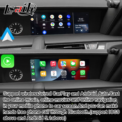 Interface CarPlay sem fio Ecrã OEM integrado para Lexus LX570 LX460d 2016-2021 Android Auto Video Interface