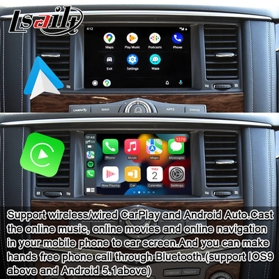 Interface Pin to Pin CarPlay para Nissan Patrol Y62, Pathfinder, Armada Incluído Android Auto, Google Map, Waze